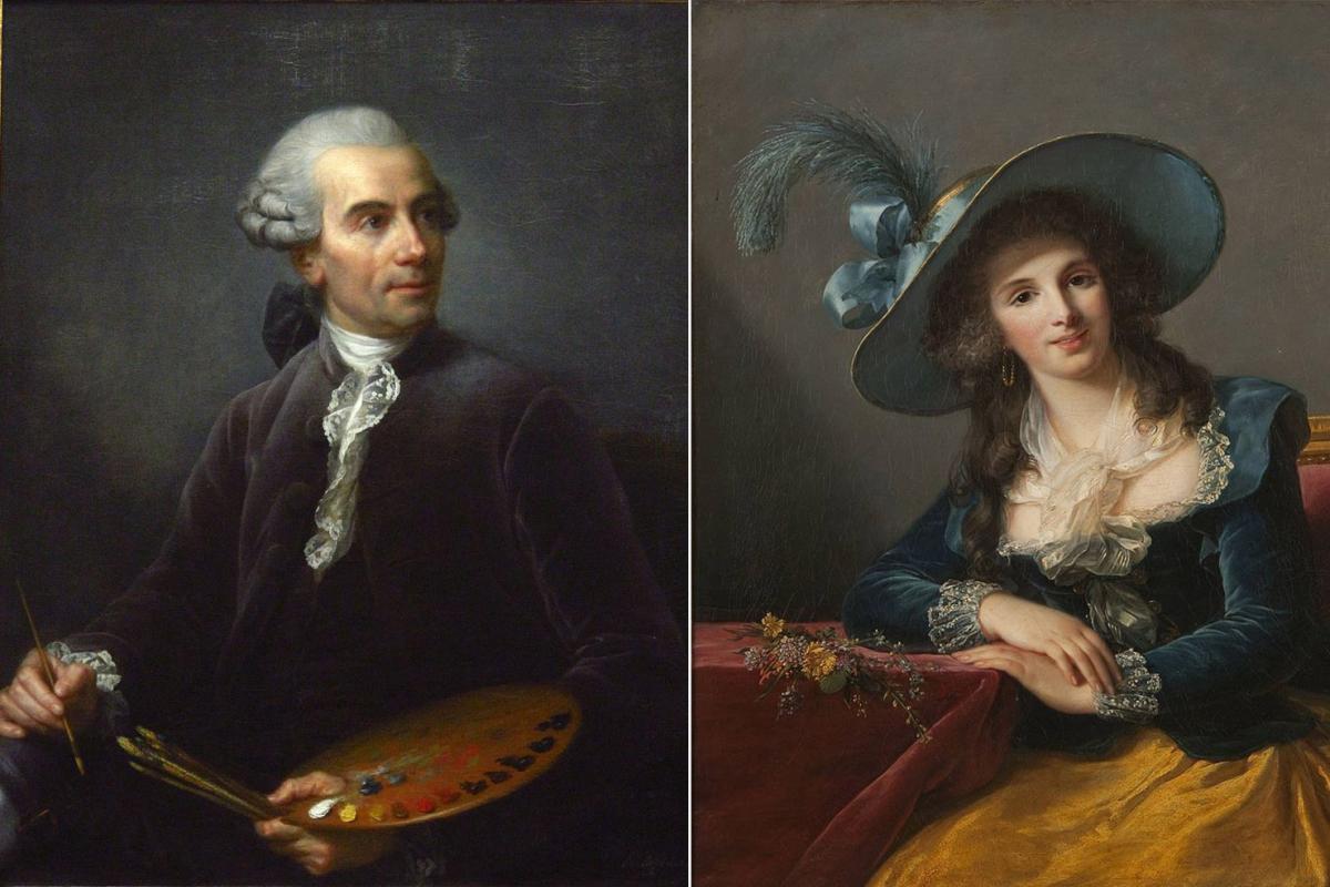 Malíř Claude Joseph Vernet (1778) a Comtesse de Ségur (1785)