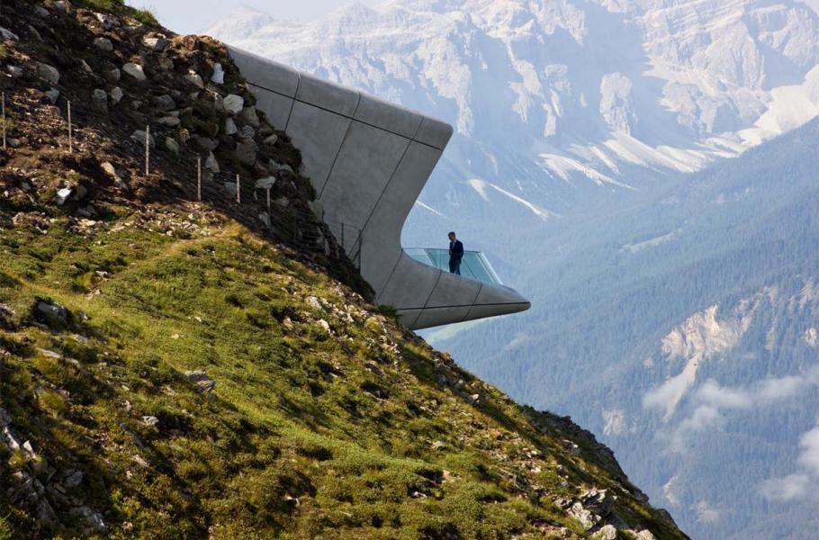 Zaha Hadid Architects, Messner Mountain Museum Corones, Plan de Corones, Itálie