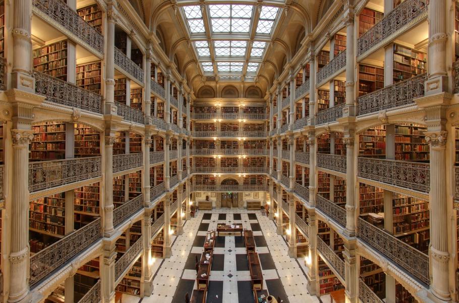 2. George Peabody Library, Baltimore, Maryland, USA