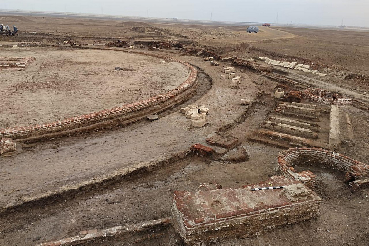 Archeologové odkryli v egyptském Pelusiu zvláštní kruhový chrám, který mohl sloužit k rituálům uctívajícím vodu