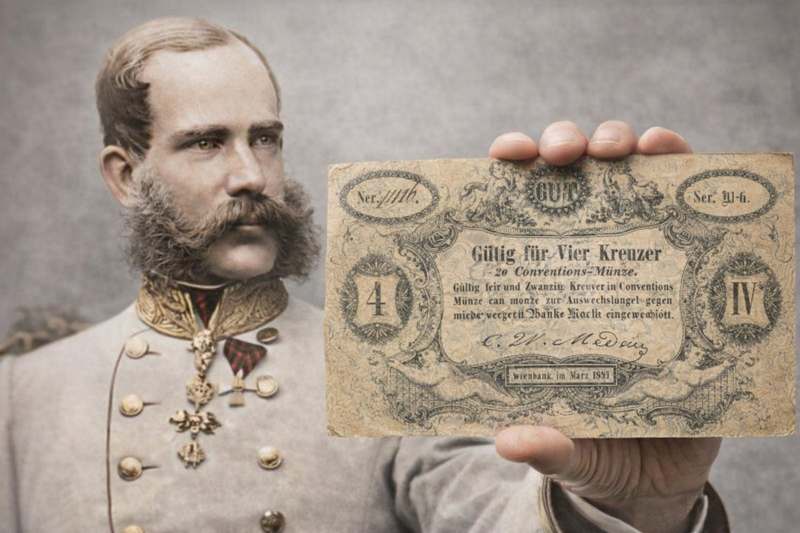 Nedostatek drobných mincí během revoluce roku 1848 vedl k explozi kreativních řešení – od čtvrcených bankovek až po tisíce nouzových papírových peněz