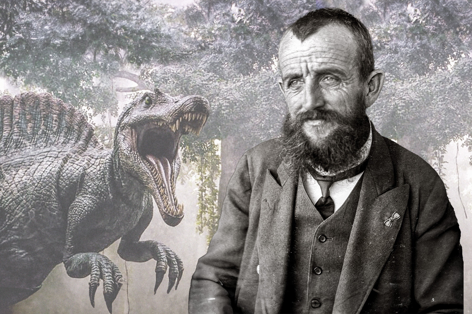 Obřího spinosaura neobjevil slavný vědec, ale krušnohorský sběratel fosilií Richard Markgraf