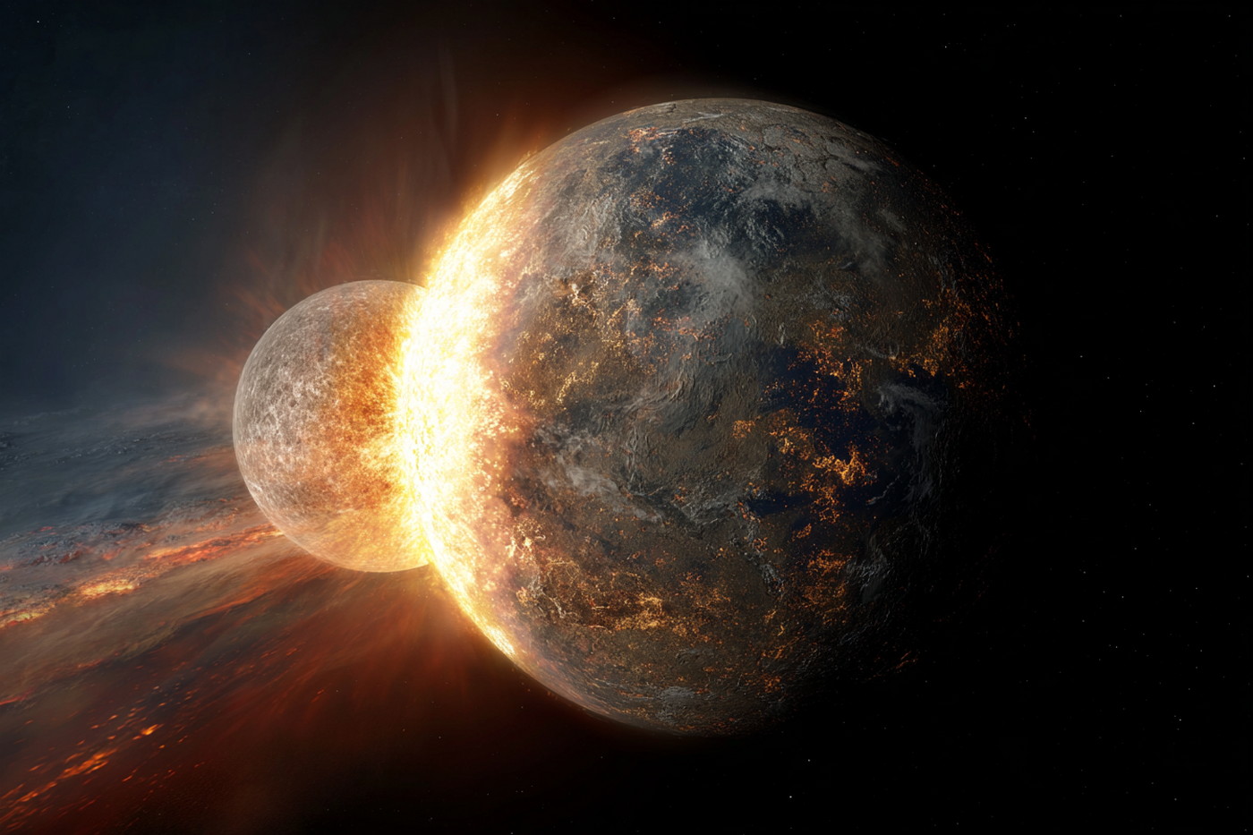 Zrození Měsíce: Izotopy prozrazují, odkud přiletěla protoplaneta Theia