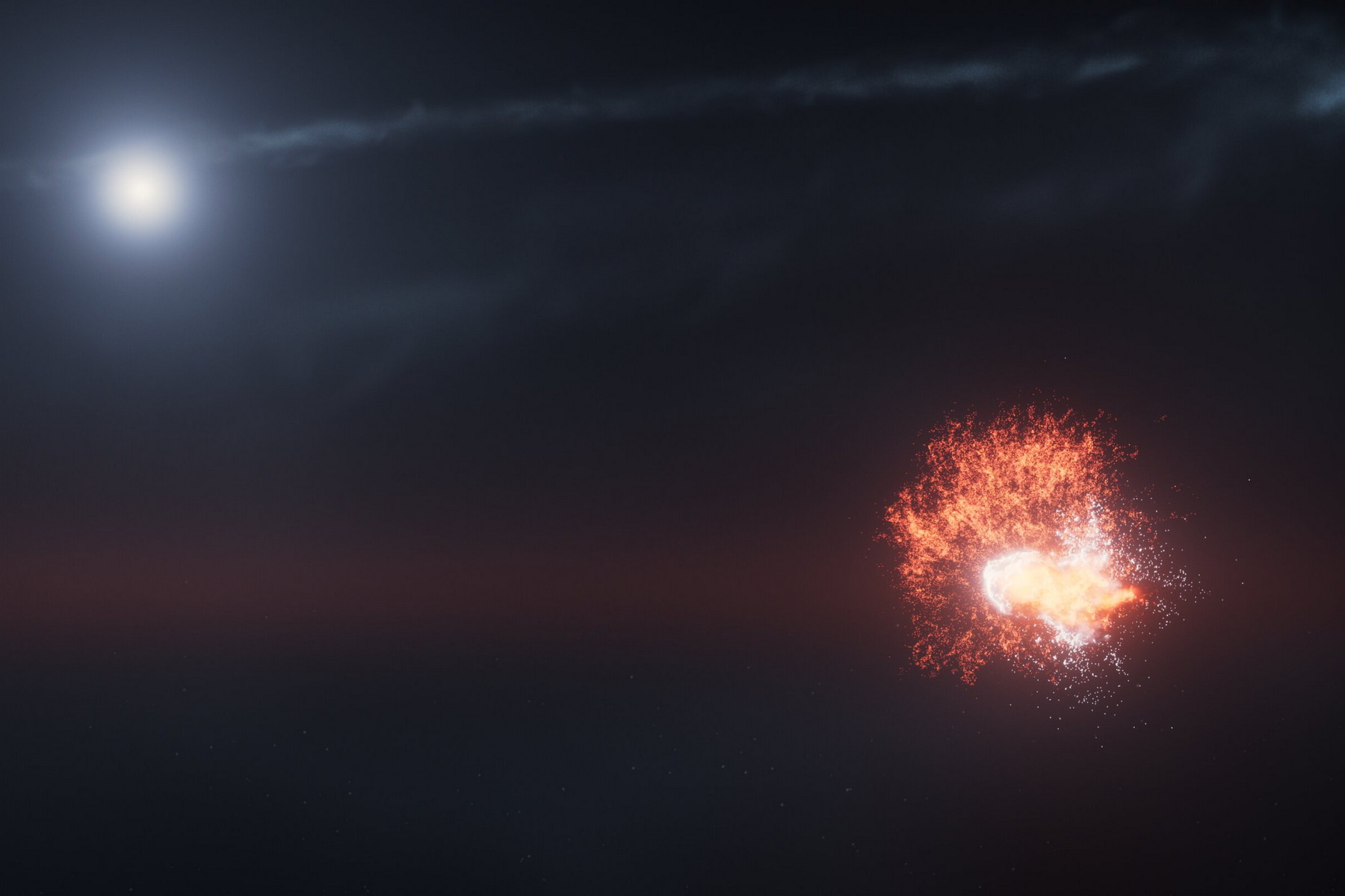 Kosmická nehoda: Hubble zachytil další srážku v planetárním systému Fomalhaut