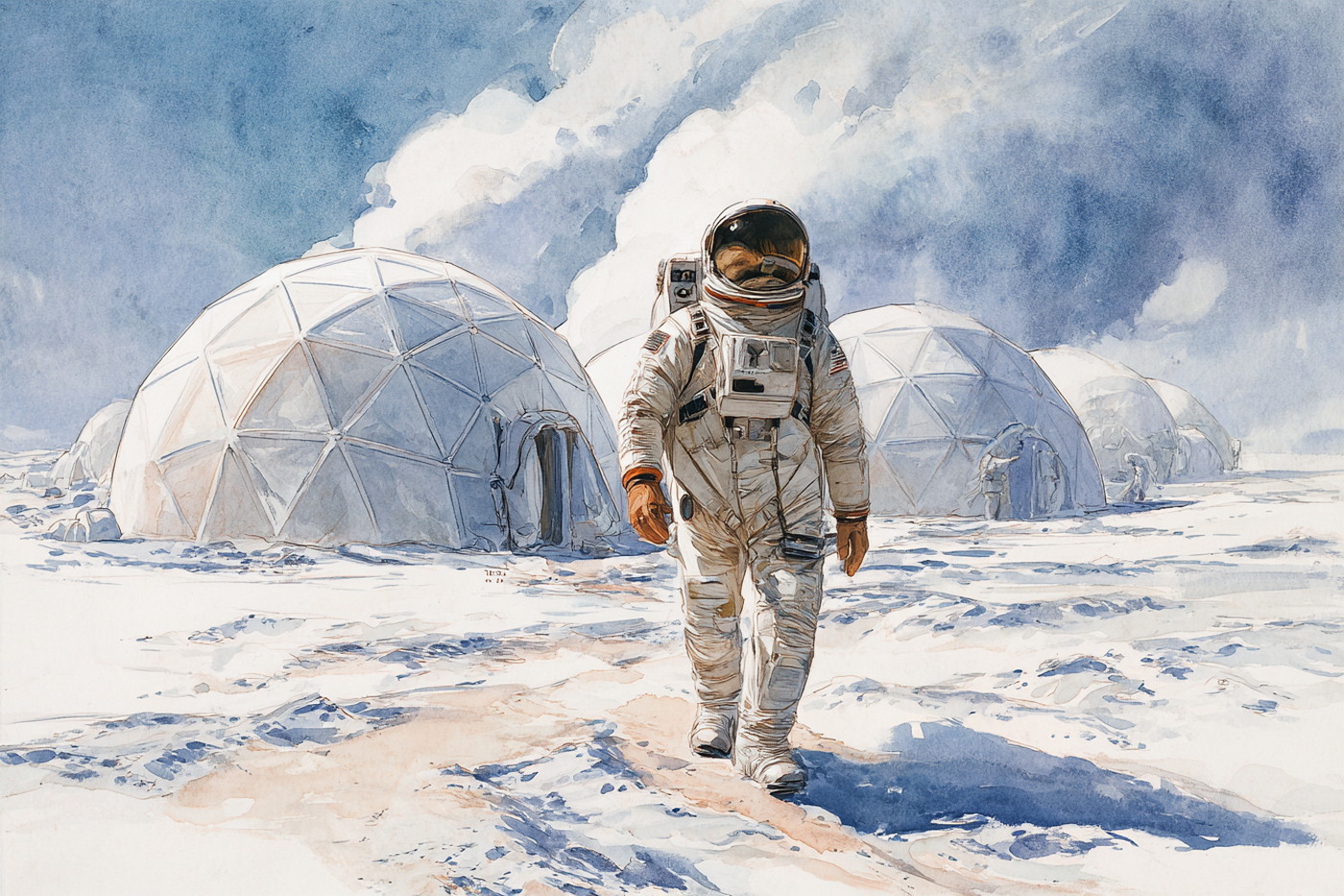 Jak přežít na rudé planetě: Budoucí domovy pro marsovské osadníky by mohly vzniknout z ledu