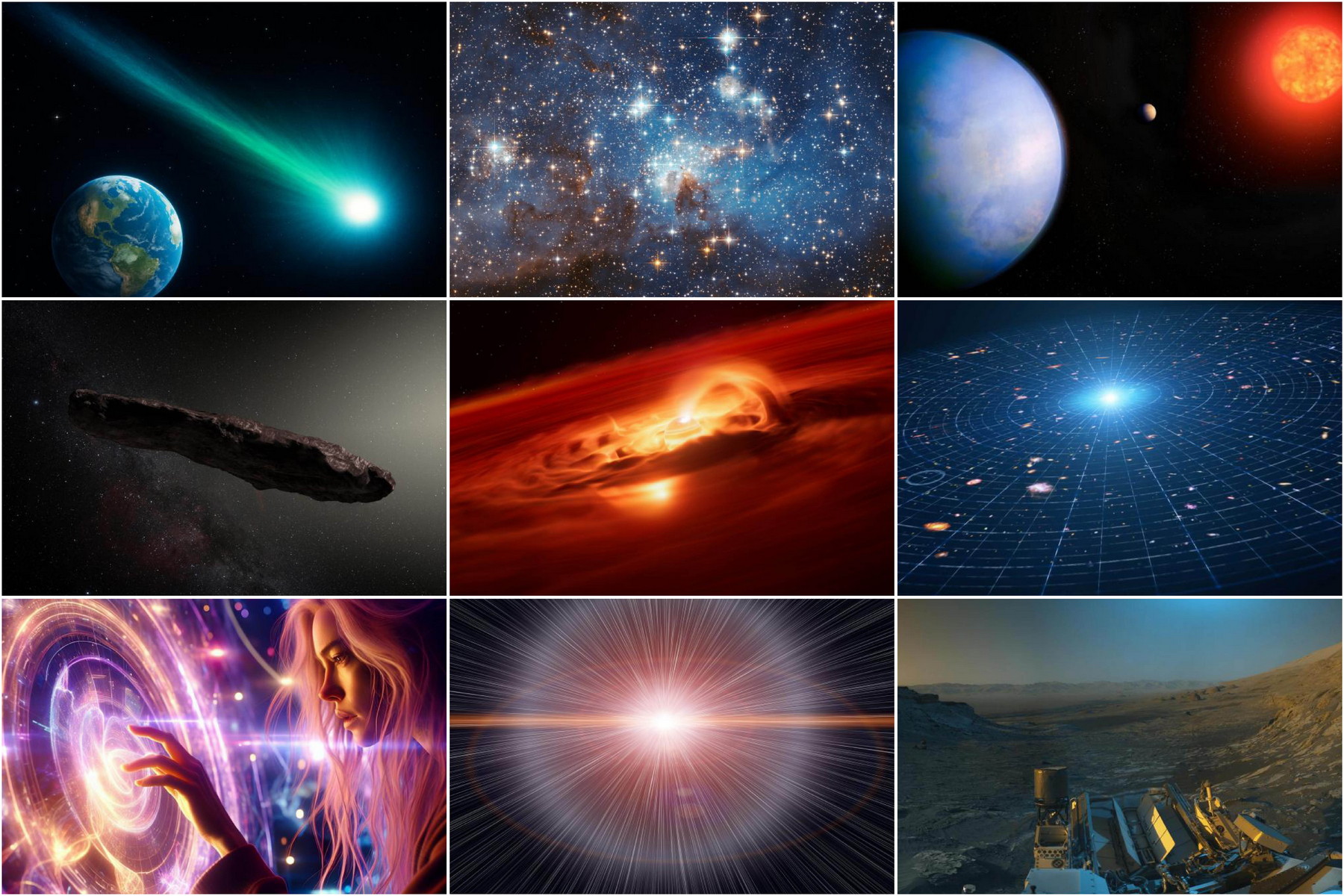 Vesmírná témata v roce 2025: Od blízkých exoplanet až po hranice samotné reality