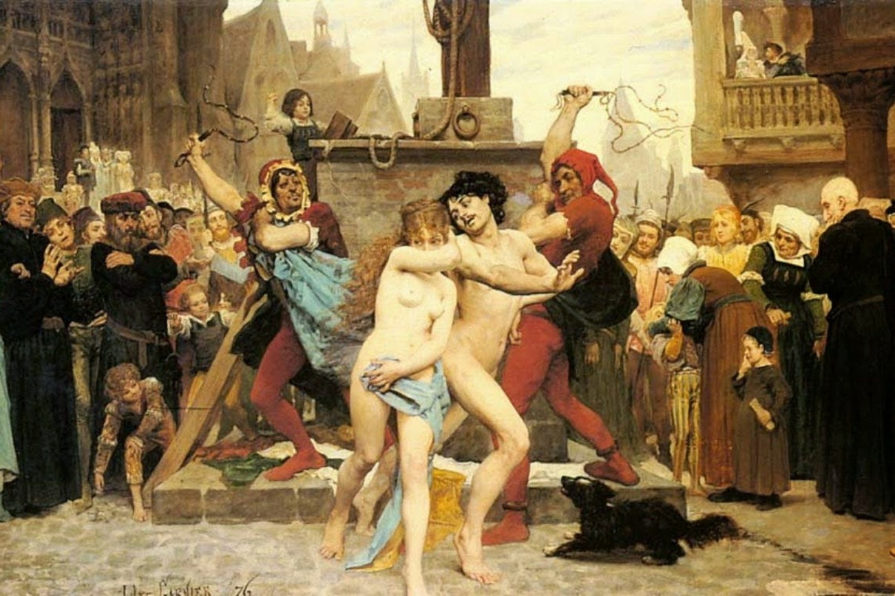 Dvojí metr středověké morálky: Cizoložnice končily na pranýři, milenci vyvázli bez trestu 