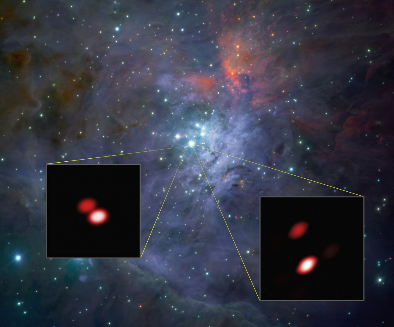 Theta1 Orionis F: Nová dvojhvězda z Velké mlhoviny v Orionu
