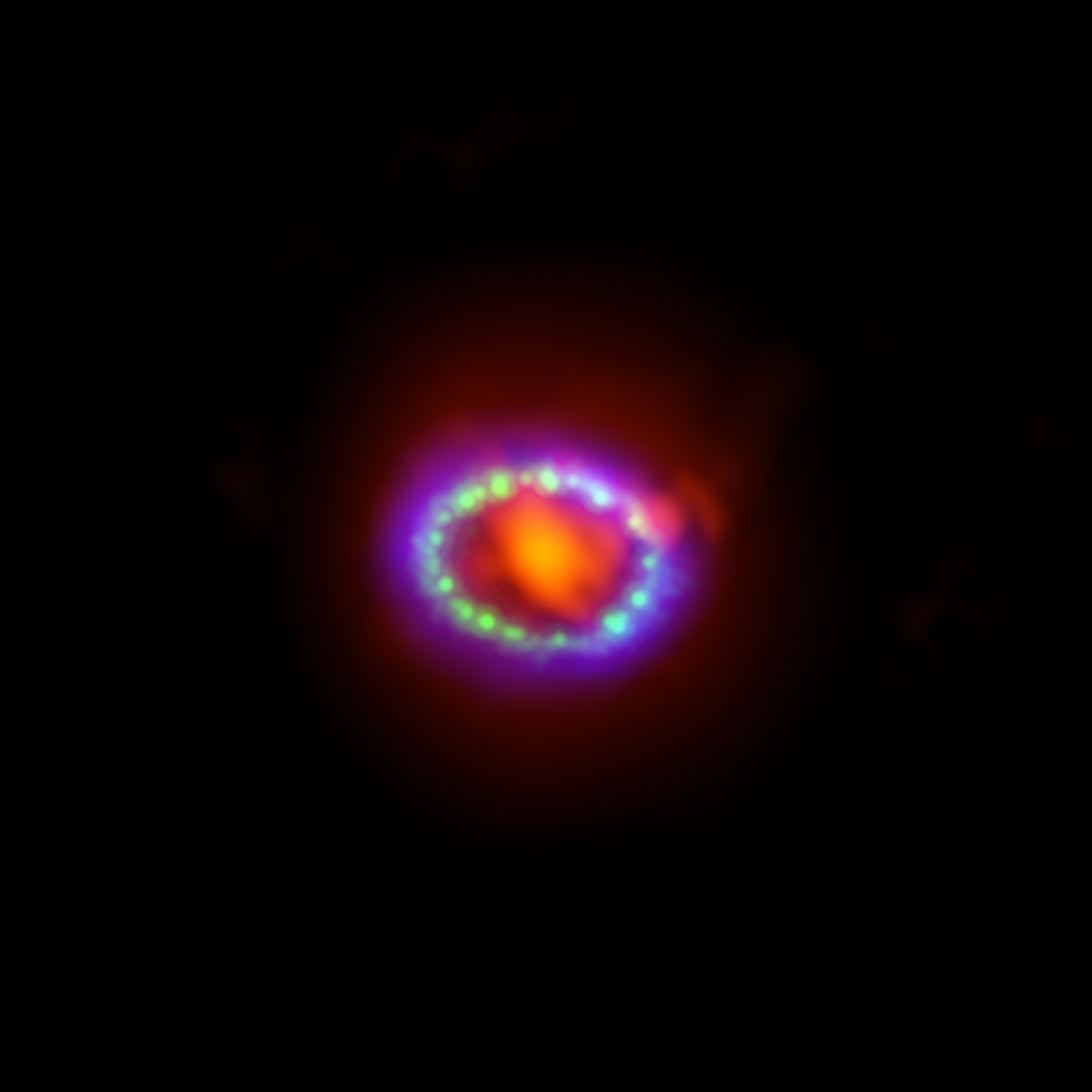 Pozůstatek supernovy SN 1987A