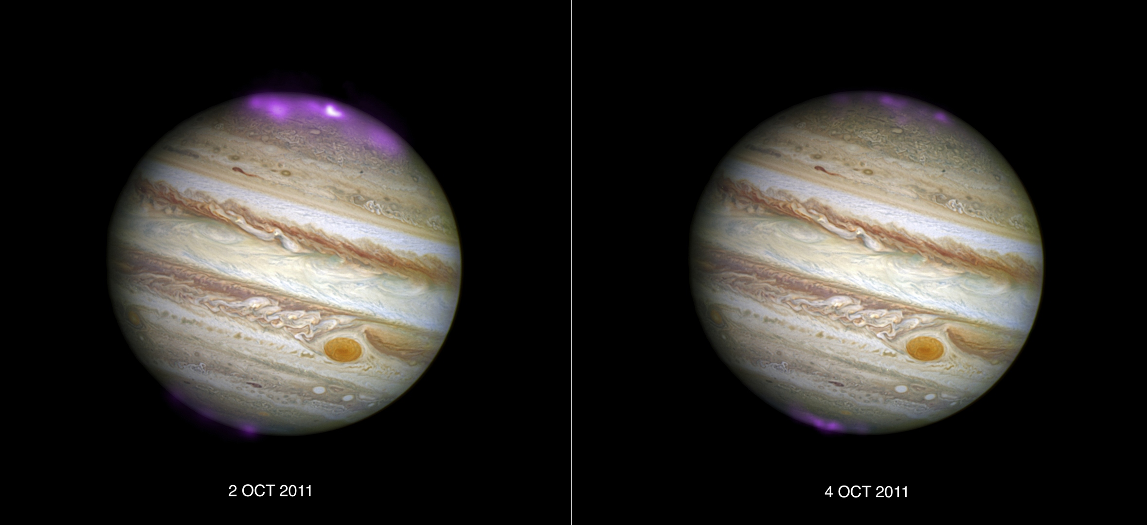 Polární záře na Jupiteru