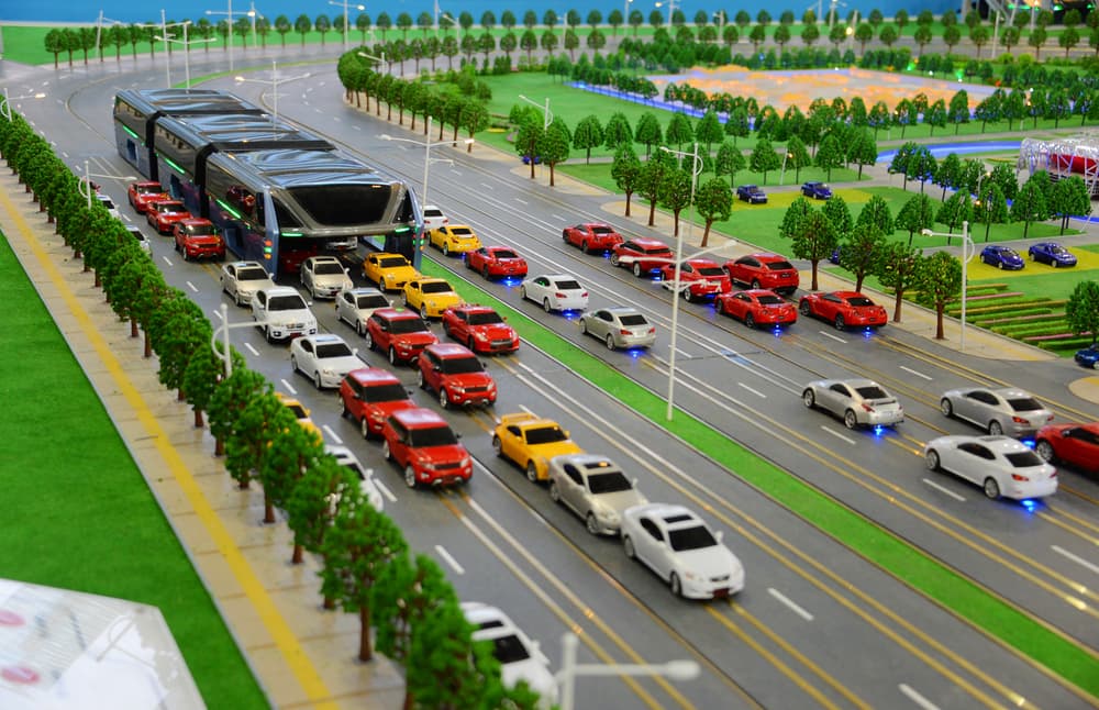Elevated Transit Bus