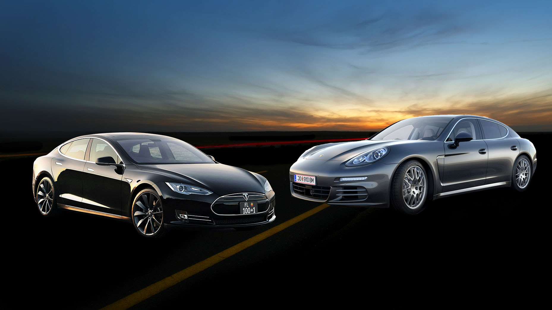 Tesla Model S vs. Porsche Panamera X