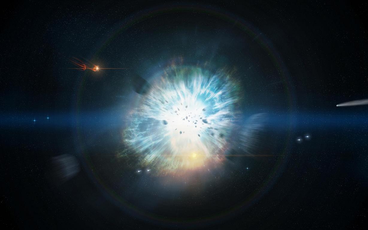 Dvojitá exploze supernovy DES14X3taz