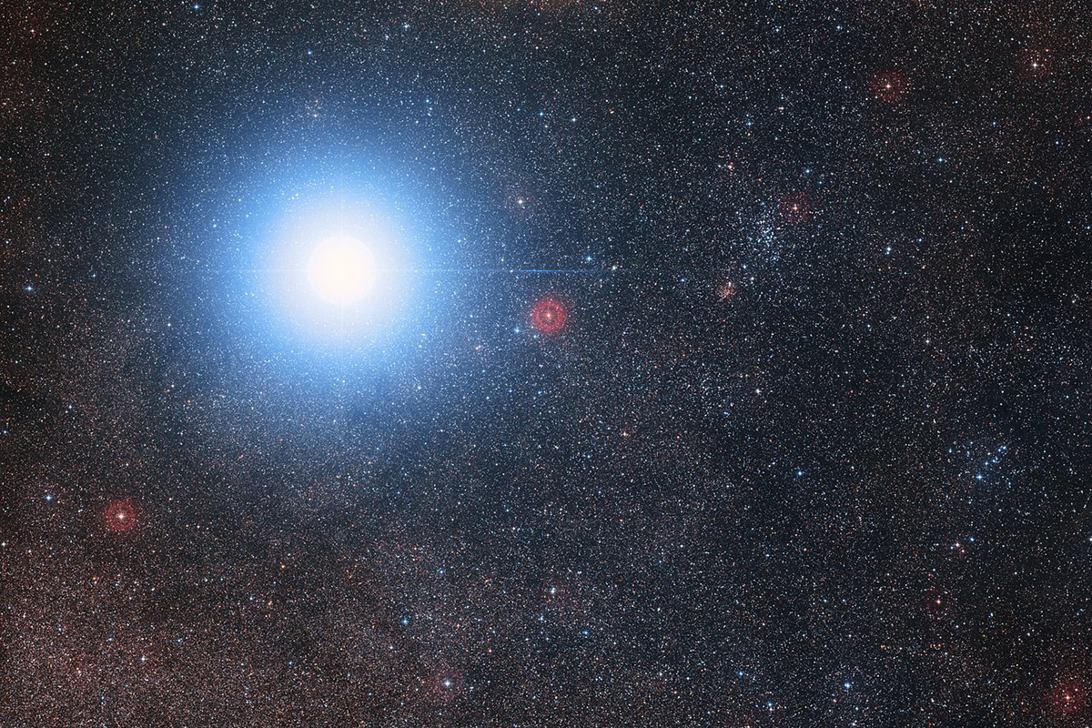 Alfa Centauri A, B a Proxima Centauri