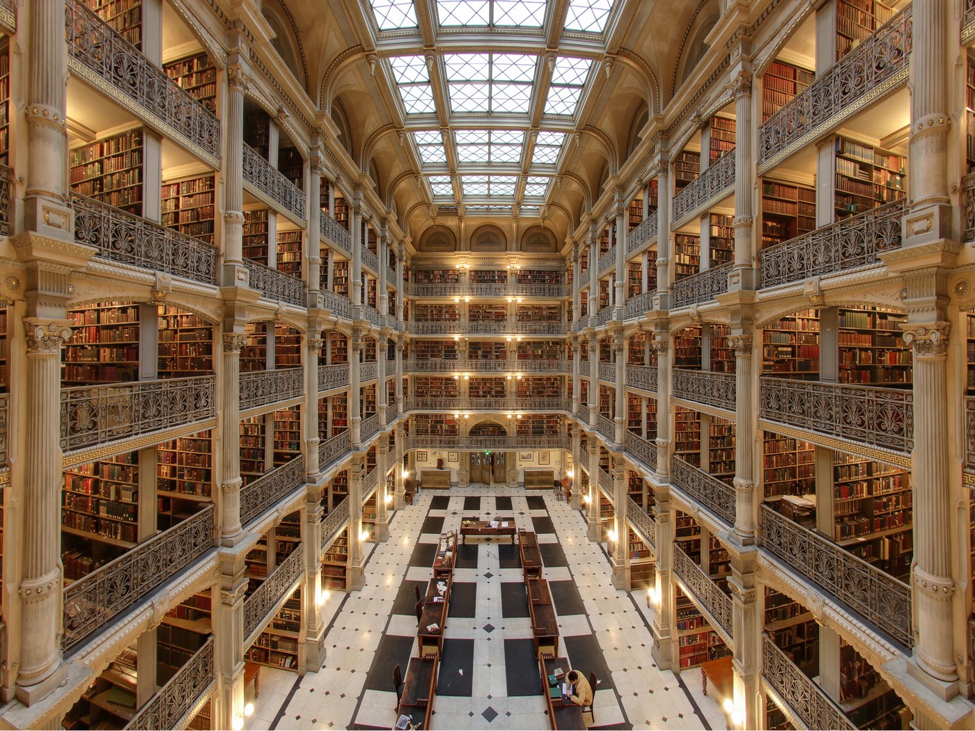 2. George Peabody Library, Baltimore, Maryland, USA