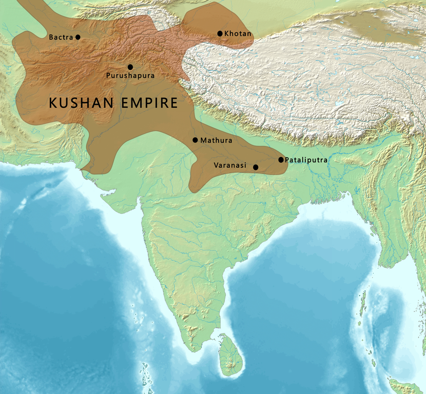 Map of the Kushan Empire