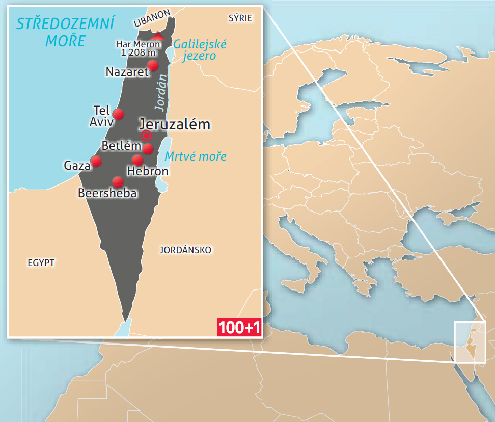izrael mapa sveta Izrael: Tisícileté čekání na vlastní stát | 100+1 zahraniční  izrael mapa sveta