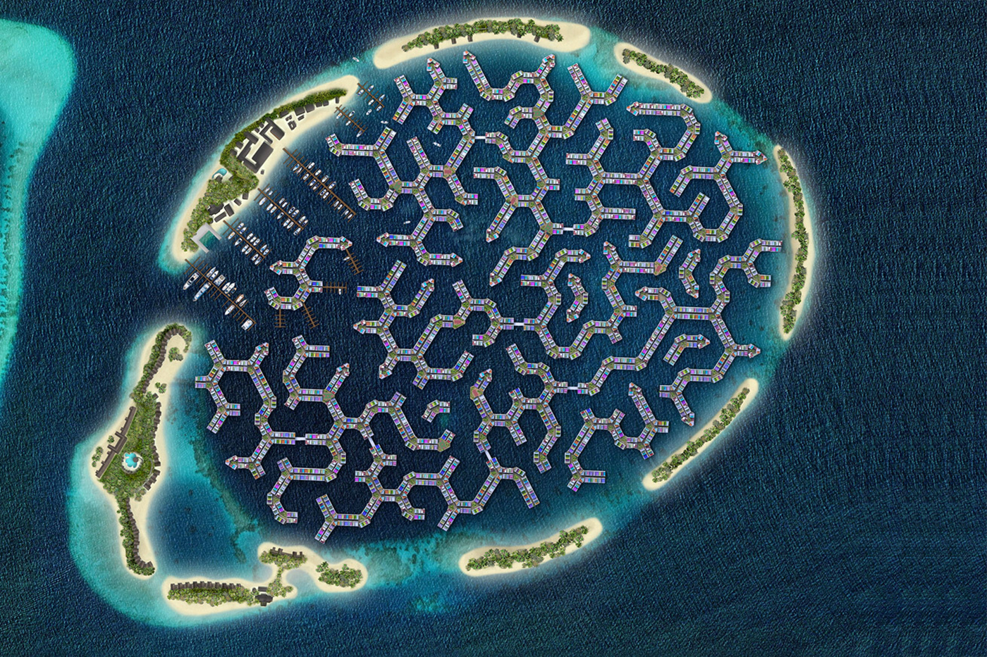 Na Maledivách vzniká první plovoucí město pro 20 000 lidí