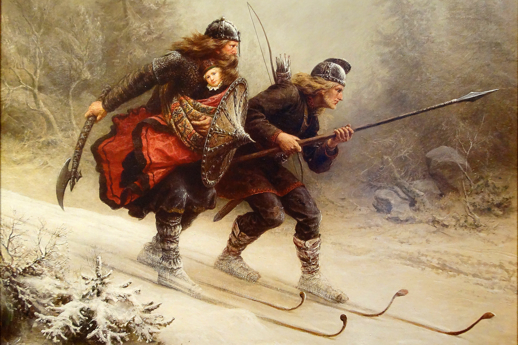 På magiske brett: Skisportens historie går tilbake til forhistorisk tid