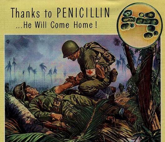 <p>Popularita penicilinu za války byla závratná, jak dokládá i reklama ze srpna 1944.</p>