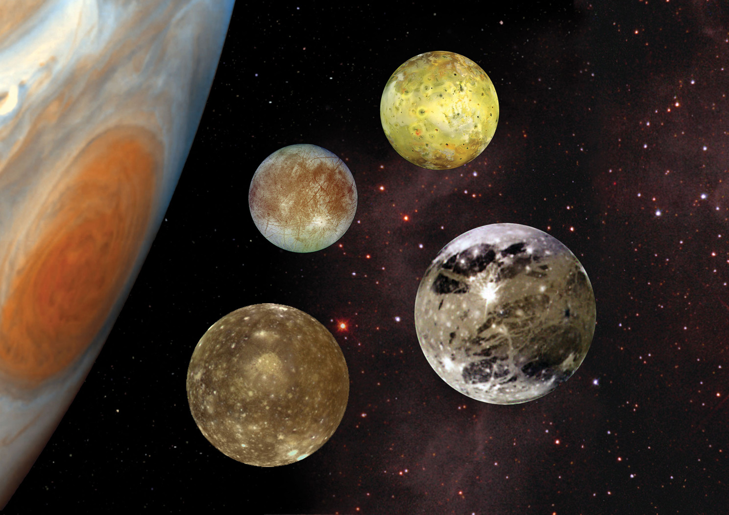 Měsíce Jupiter - 