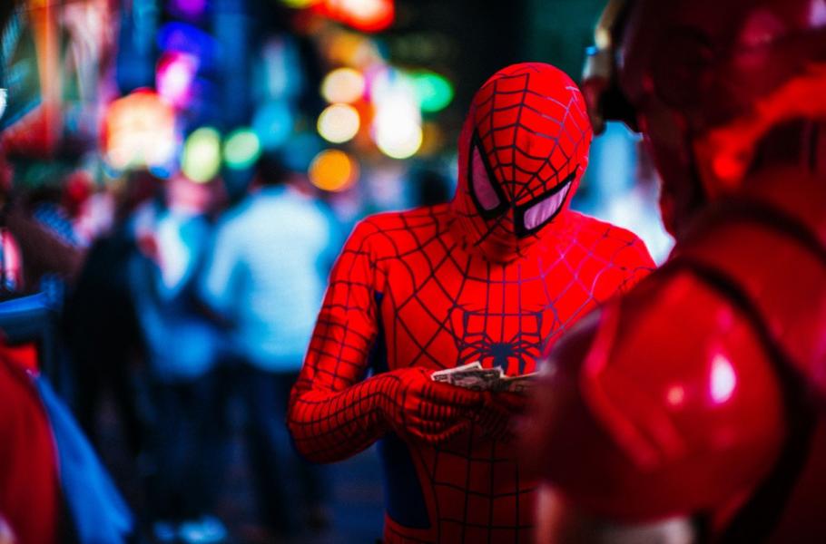 Spiderman na Times Square