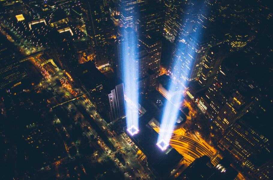 Pocta světlem (Tribute in Light) v New Yorku