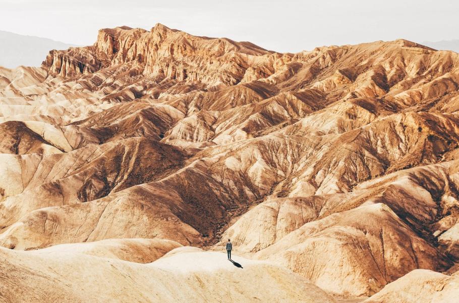 Zabriskie Point, Národní park Death Valley v Kalifornii