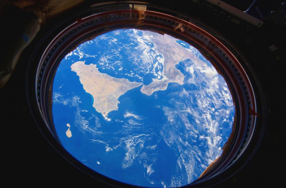Jižní Itálie pohledem z ISS