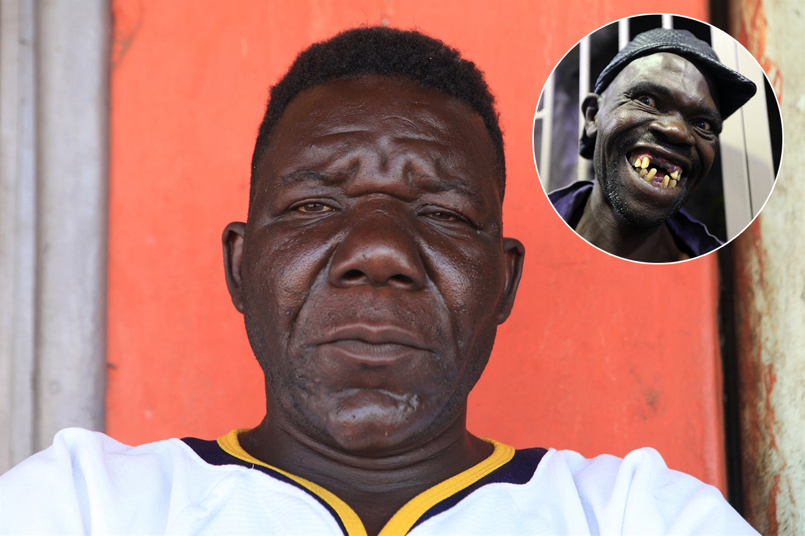 Mr. Ugly 2017 - Letošní šampion William Masvinu a předloňský vítěz Maison Sere (ve výřezu).