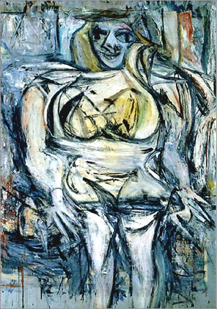 <h3>Willem de Kooning: Woman III (Žena III) (137 500 000 $)</h3><p>Nizozemský abstraktní expresionista Willem de Kooning vytvořil mezi lety 1951 a 1953 sérii šesti pláten, jejichž společným motivem se stala ženská postava. Od 70. let 20. století vlastnilo dílo Teheránské muzeum současného umění. Po íránské islámské revoluci v roce 1979 však nová vláda stanovila velmi přísná pravidla, která mimo jiné zakazují vystavovat malby jakkoliv zobrazující ženské tělo. V roce 1994 se tak nakonec Žena III v tichosti stala majetkem Davida Geffena, jemuž několik let patřilo i Pollockovo Číslo 5. V listopadu 2006 Geffen prodal Kooningův obraz miliardáři Stevenu A. Cohenovi za 137,5 milionu dolarů. Americký finančník je tak vlastníkem dvou z pěti nejdražších obrazů historie.</p>