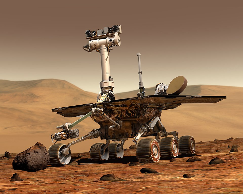 <p>Rover Opportunity na Marsu</p>