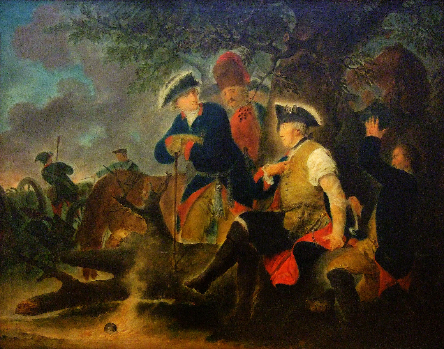 <p>Fridrich II. při válečném tažení</p>