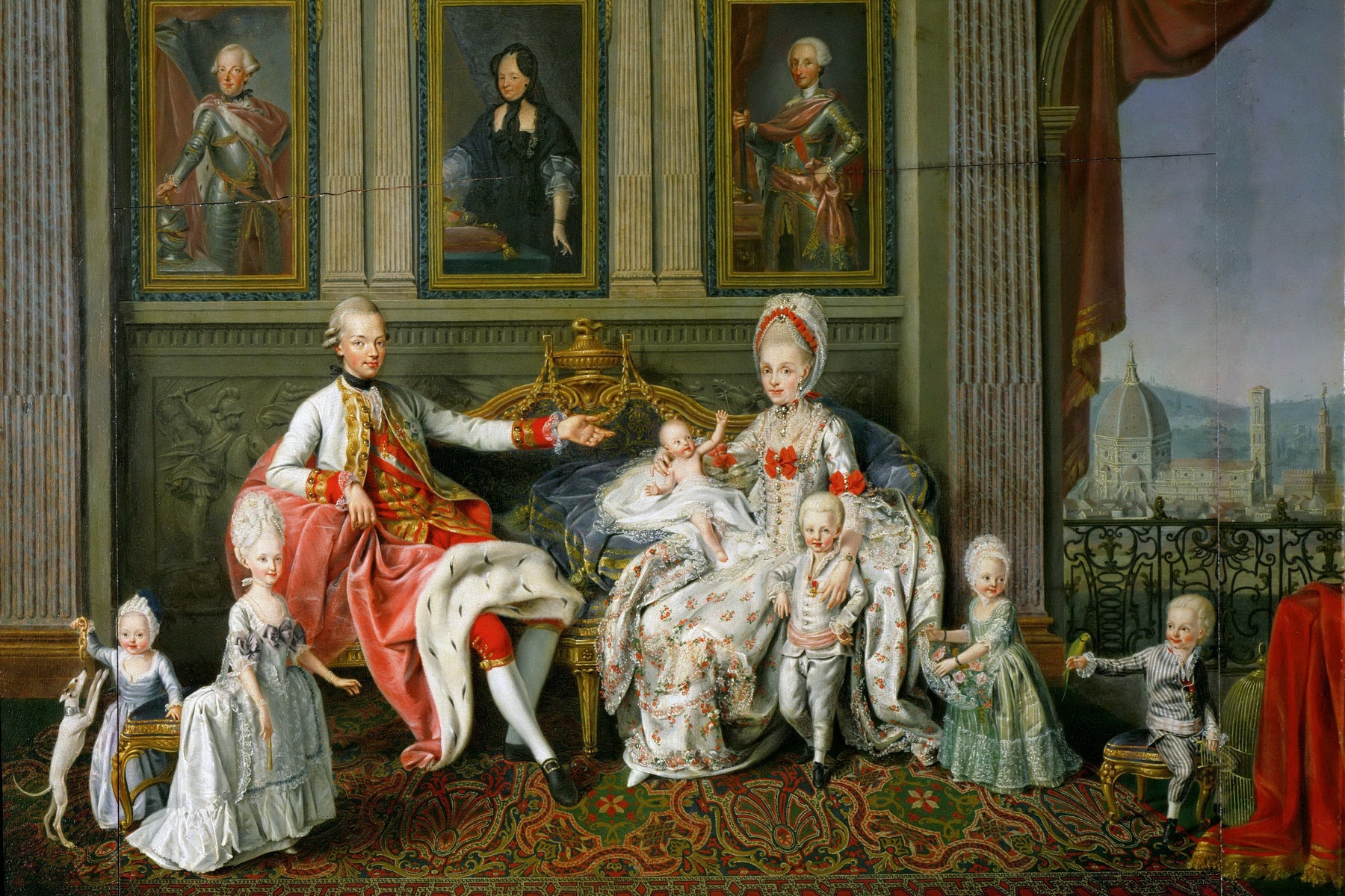 <p>Leopold II. se svou početnou rodinou. Se svou ženou Marií Ludovikou Španělskou měl 16 dětí (12 synů a 4 dcery).</p>