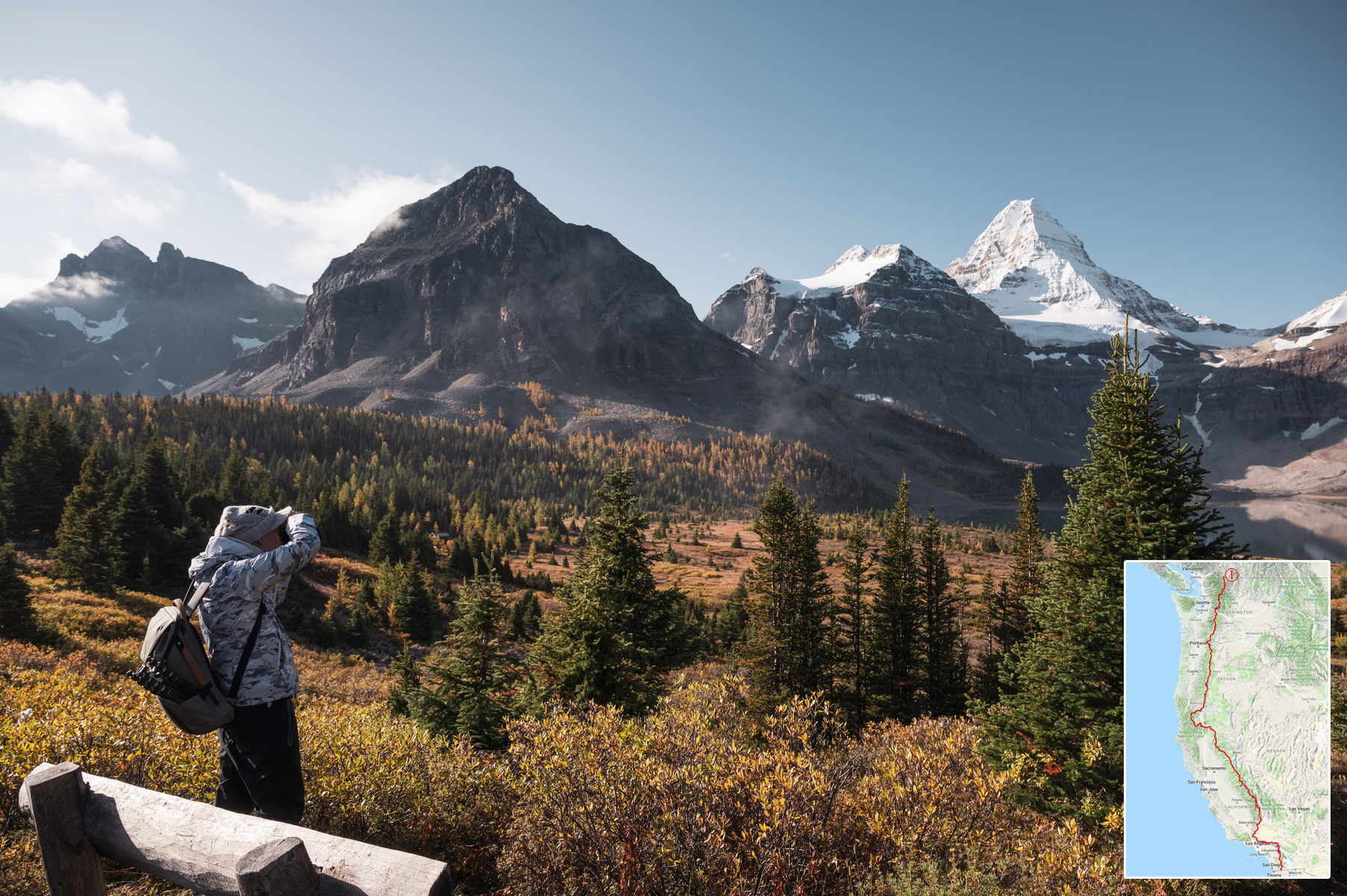 <h3>V hustých lesích Kanady</h3><p><strong>E. C. Manning Provincial Park</strong></p><p>Poslední zastávku na dlouhé cestě tvoří <strong>E. C. Manning Provincial Park</strong>, založený v roce 1941. Tamní stezky, protkávající dnes území o rozloze 837 km², využívali již původní obyvatelé Kanady a první Evropané je objevili roku 1813. V lesích rezervace žijí mimo jiné <strong>medvědi baribalové</strong> či <strong>syslové skalní</strong> a většina dobrodruhů tam završuje své pětiměsíční putování po jedinečné Pacific Crest Trail. </p>