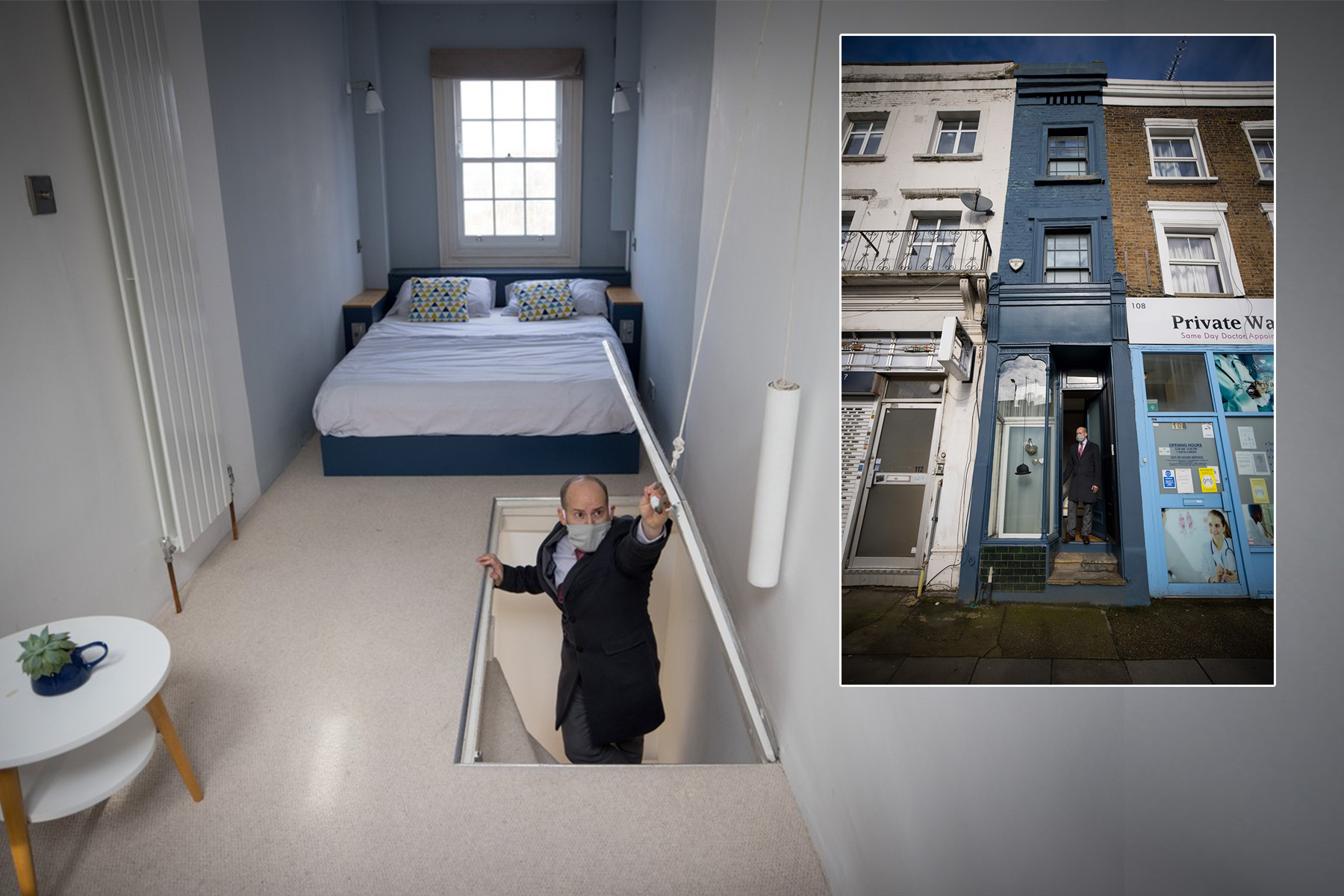 <p>Průměrná výška dospělého Angličana je 179 centimetrů, londýnský dům má v nejužších částech jen 167 centimetrů.</p>