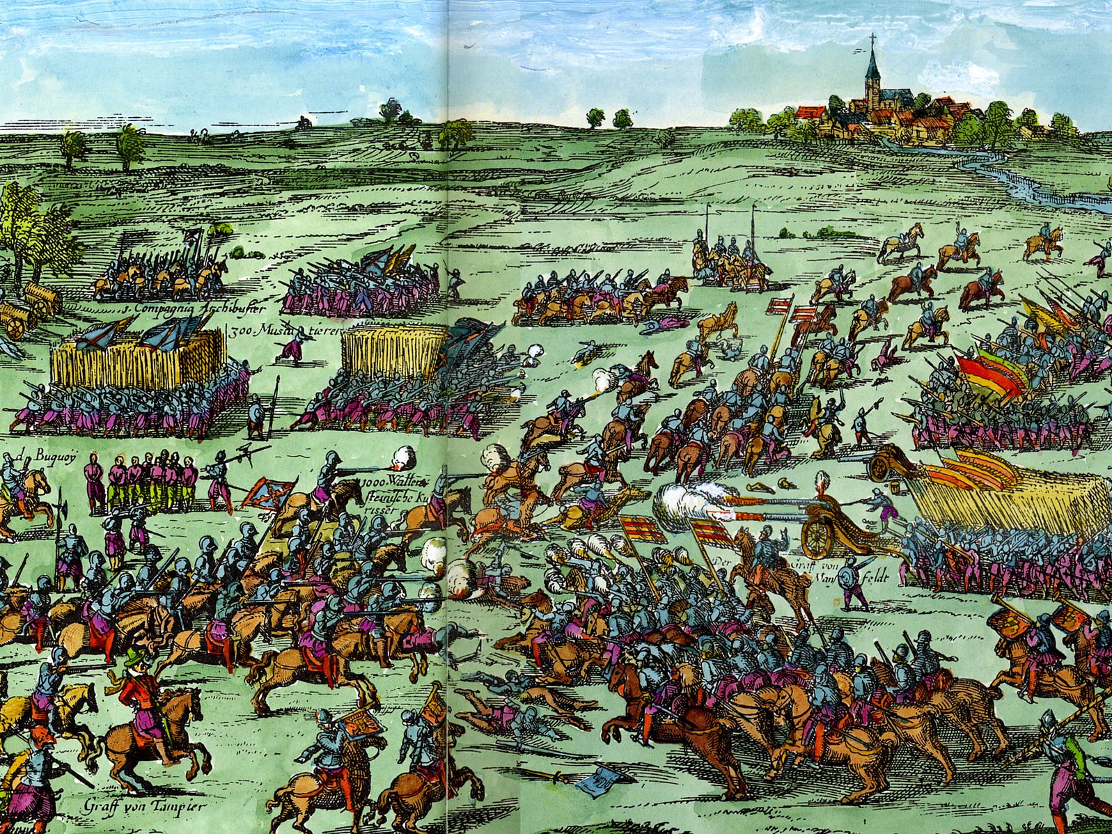 <p>Rekonstrukce bitvy u Záblatí z roku 1630.</p>