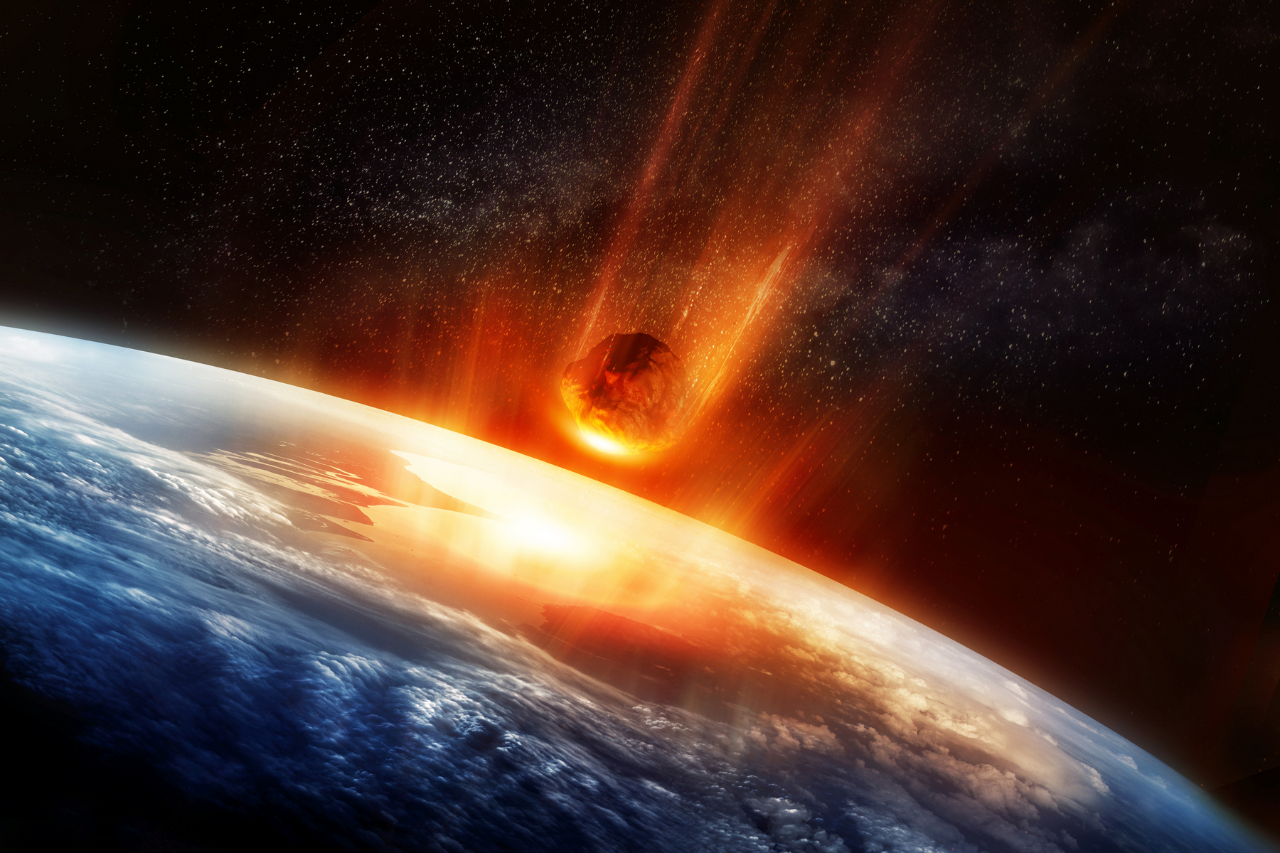 <p>Planetka Chicxulub měřila v průměru přibližně 10 kilometrů a na Zemi vyhloubila 150 kilometrů velký kráter.</p>