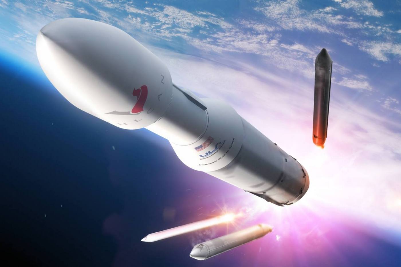 <h3>Nástupce Atlasu: Vulcan</h3><p>Americká společnost <strong>United Launch Alliance (ULA)</strong> oznámila, že její nosič <strong>Vulcan</strong> bude připraven k prvnímu startu nejdřív v průběhu roku 2021, přičemž nahradí používaný <strong>Atlas V</strong>. Motory prvního stupně mají spalovat kapalný metan, jako druhý stupeň zpočátku poslouží osvědčený Centaur, ale časem ho nahradí výkonnější jednotka. Předpokládá se záchrana motorů prvního stupně pro opětovné použití. <strong>Raketa má měřit 61,6 m na výšku, 5,4 m v průměru a její startovací hmotnost dosáhne 546 tun.</strong> Ke zvýšení nosnosti lze použít až šest přídavných stupňů na tuhé pohonné látky a na nízkou dráhu Vulcan dopraví i 27 tun. <em>(foto: United Launch Alliance, CC0)</em></p>