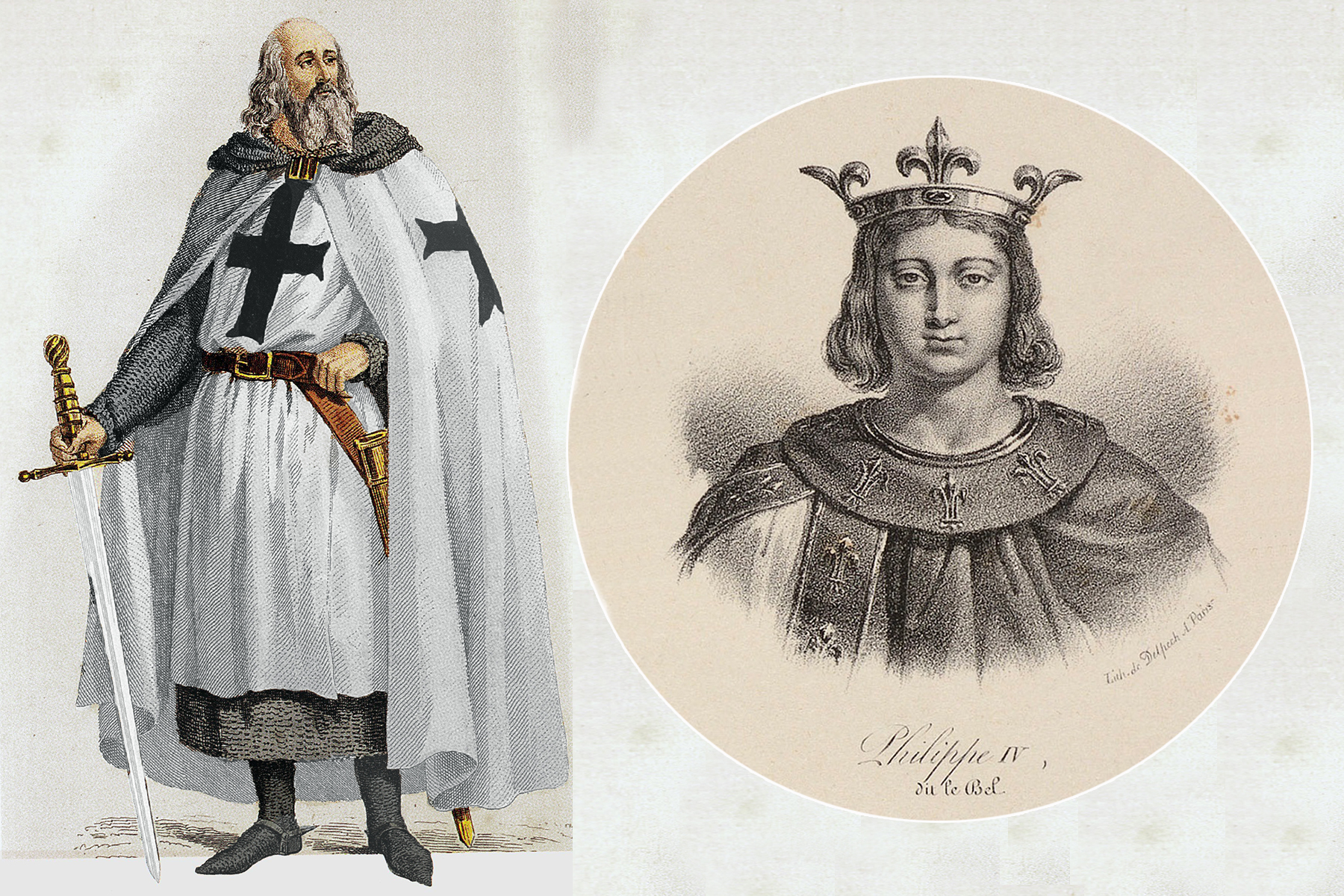 <p>Filip IV. obvinil templáře z kacířství, zabavil jejich majetek a řád zrušil.</p>