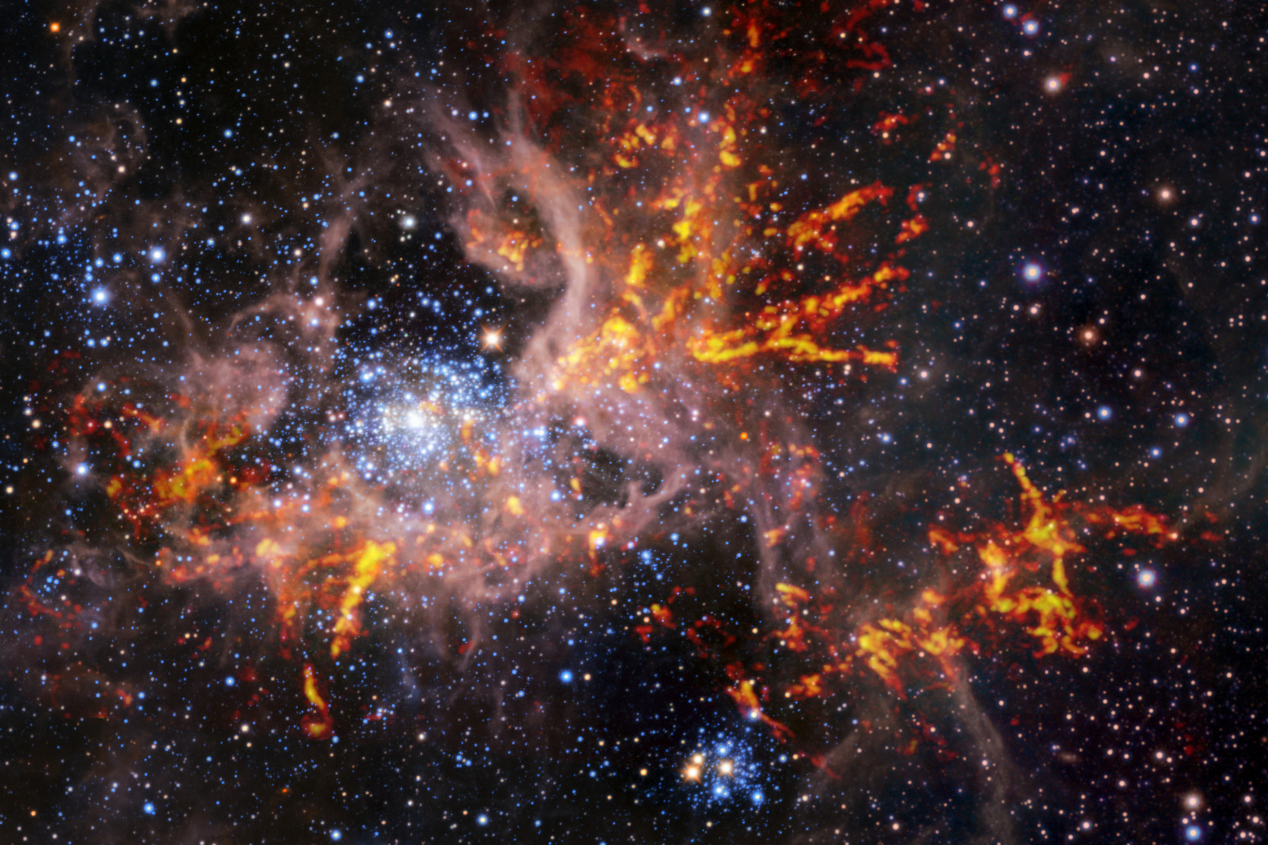 Kosmická pavučina: Astronomové mapují divoký vznik hvězd v mlhovině ...