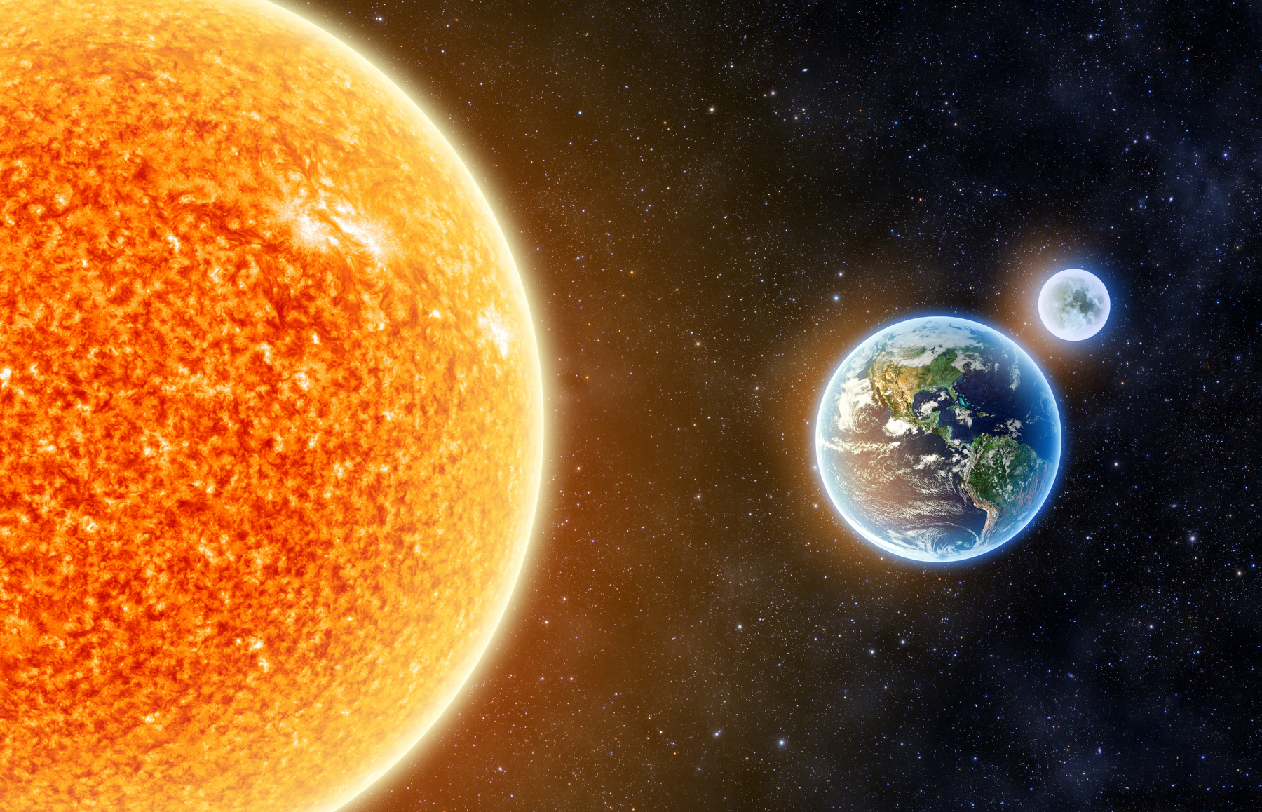 <p>Země se v důsledku oslabování gravitačního vlivu Slunce od své mateřské hvězdy mírně vzdaluje – v průměru o 1,5 centimetru ročně. <em>(ilustrace: Shutterstock)</em></p>