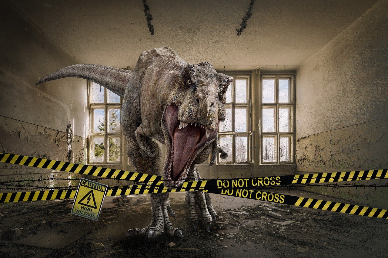 <p>Podle nové studie měli tyranosauři a další obří teropodi vyvinuté kognitivní schopnosti a inteligenci na úrovni dnešních společenských opic.<em> (foto: Pixabay, CC0)</em></p>