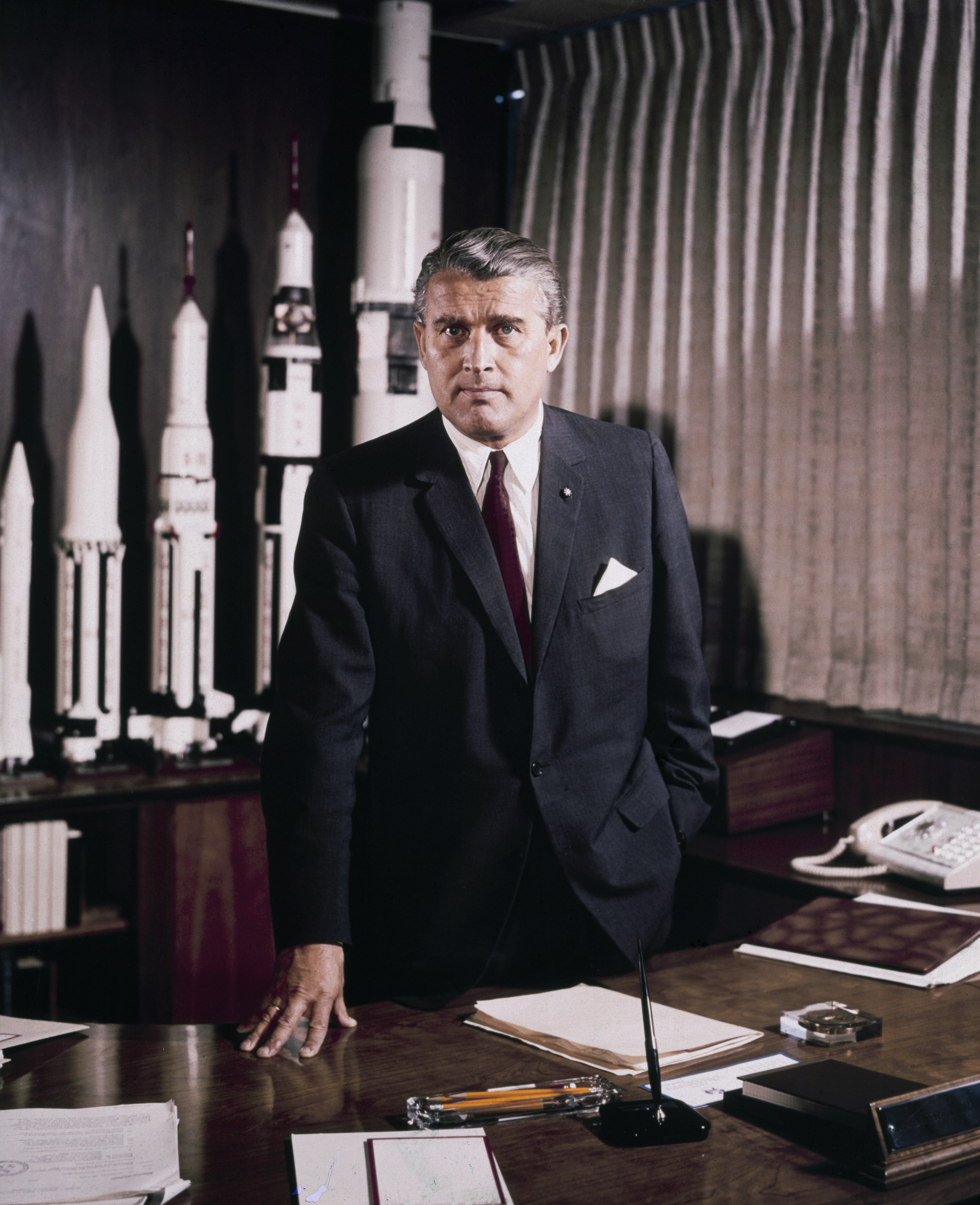 Wernher von Braun (*	23. března 1912 – † 16. června 1977) - 