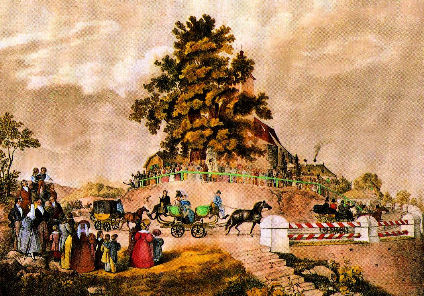 Koně místo vlaků -<p>Dráha mezi Budějovicemi a Mauthausenem se z větší části stavěla pro parní lokomotivy, až do roku 1872 po ní však jezdila koňská spřežení.</p>