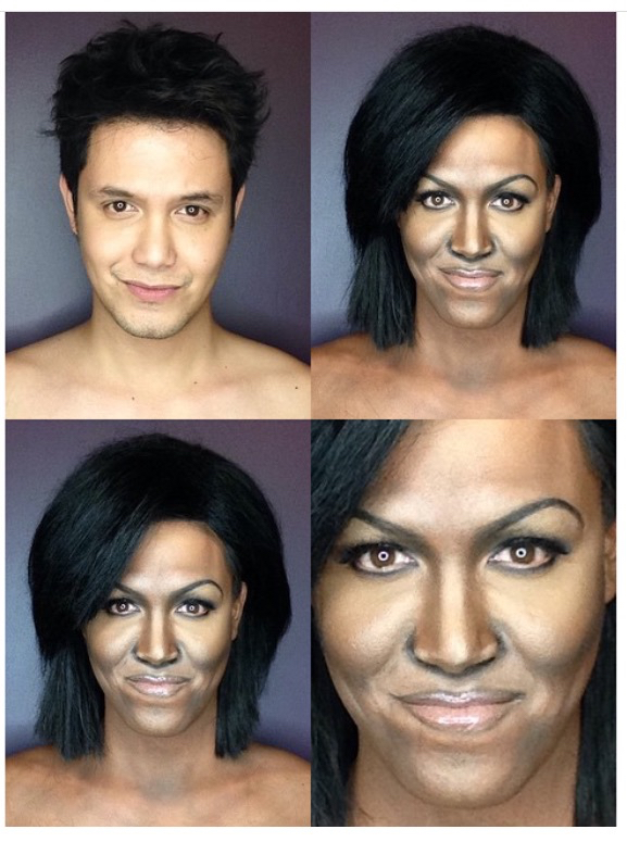 Paolo Ballesteros jako Michelle Obamová - 