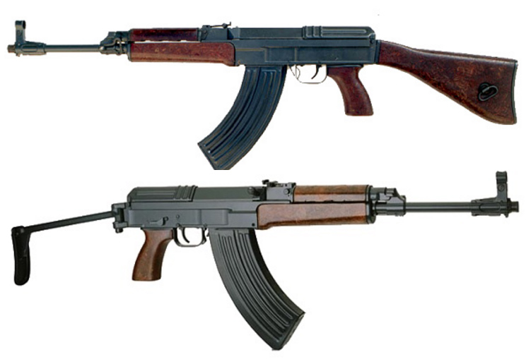 Samopal vz. 58 -<p>Sa vz. 58 P (nahoře) a Sa vz. 58 V se lidově nazývá 